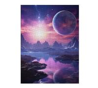 52x38cm/1000pcs Puzzles for Teenagerss Alien Violet Planet Jigsaw Puzzle Toy Wall Decor Difficult Challenge Stress Reduction Gifts 52x38cm/1000pcs