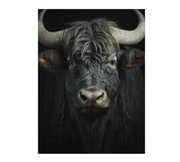 52x38cm/1000pcs Puzzles for Teenagerss Cool Yak Animal Portrait Jigsaw Puzzle Toy Wall Decor Difficult Challenge Stress Reduction Gifts 52x38cm/1000pcs