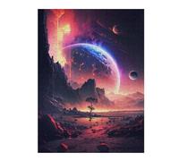 52x38cm/1000pcs Puzzles for Teenagerss Ethereal Twilight Galaxy Adult Puzzles Hands-on Game Pattern Assembly Unique Birthday And Gifts 52x38cm/1000pcs