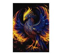 52x38cm/1000pcs Puzzles for Teenagerss Flaming Phoenix Artwork -1 Puzzles for Adults Anti-Stress Toys Difficult Challenge Unique Birthday And Gifts 52x38cm/1000pcs