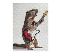 52x38cm/1000pcs Puzzles for Teenagerss Groundhog Guitar Jigsaw Puzzle Toy Wall Decor Difficult Challenge Stress Reduction Gifts 52x38cm/1000pcs