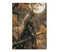 52x38cm/1000pcs Puzzles for Teenagerss High Elf Under Autumn Moon Adult Puzzles Hands-on Game Pattern Assembly Unique Birthday And Gifts 52x38cm/1000pcs