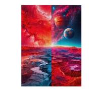 52x38cm/1000pcs Puzzles for Teenagerss Parallel Universe Adult Puzzles Hands-on Game Pattern Assembly Unique Birthday And Gifts 52x38cm/1000pcs