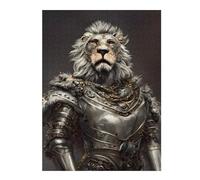 52x38cm/1000pcs Puzzles for Teenagerss Steampunk Lion Armor Jigsaw for Adults Brain Teaser Game But Fun And Humorous for Birthday, Chrismas 52x38cm/1000pcs