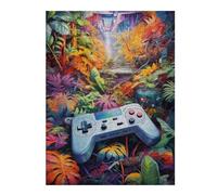 52x38cm/1000pcs Puzzles for Teenagerss Video Game Controller in A Lush Jungle Teenagers Puzzles Relax Games But Fun And Humorous Stress Reduction Gifts 52x38cm/1000pcs