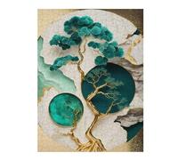 52x38cm/1000pcs Teenagers Pieces Jigsaw Puzzle Abstract Bonsai Tree Art Puzzles for Adults Hands-on Game Perfect Decoration Challenging To Complete 52x38cm/1000pcs