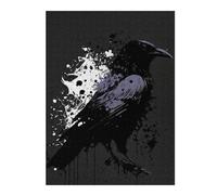 52x38cm/1000pcs Teenagers Pieces Jigsaw Puzzle Crow Puzzles for Adults Hands-on Game Perfect Decoration Challenging To Complete 52x38cm/1000pcs