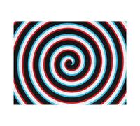 52x38cm/1000pcs Teenagers Pieces Jigsaw Puzzle Hypnotic Spiral Pattern Puzzle for Adults Toy Wall Decor Perfect Decoration Challenging To Complete 52x38cm/1000pcs