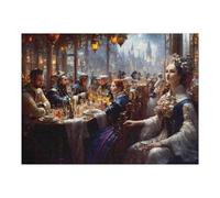 52x38cm/1000pcs Teenagers Pieces Jigsaw Puzzle Royal Feast in A Fantasy Setting Puzzle for Adults Toy Wall Decor Perfect Decoration Challenging To Complete 52x38cm/1000pcs