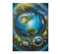 52x38cm/1000pcs Teenagers Puzzles Earth Day Celebration Jigsaw Puzzle Fun Games Precision Cutting Unique Gifts for Birthday And Christmas 52x38cm/1000pcs