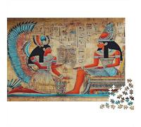 52x38cm/1000pcsAncient Egypt Scene Puzzle Egyptian Hieroglyphic Art Style DIY-Puzzle Für Erwachsene