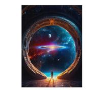 52x38cm/1000pcsJigsaw Puzzle for Adults Circus Portal Puzzle for Adults Family Game Difficult Challenge Parent-child Interaction 52x38cm/1000pcs