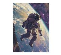 52x38cm/1000pcsJigsaw Puzzles for Adults Astronaut Earth Adult Puzzles Brain Teaser Game Precision Cutting Difficult And Challenge 52x38cm/1000pcs