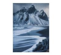 52x38cm/1000pcsJigsaw Puzzles for Teenagerss Icelandic at Stokksnes Puzzles for Adults Hands-on Game Difficult Challenge Help The Brain Exercise 52x38cm/1000pcs