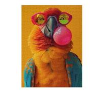 52x38cm/1000pcsJigsaw Puzzles for Teenagerss Parrot Bubblegum Jigsaw for Adults Fun Games A Work of Art Christmas Birthday Gifts 52x38cm/1000pcs