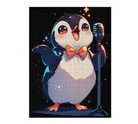 52x38cm/1000pcsJigsaw Puzzles for Teenagerss Singing Penguin Puzzles for Adults Hands-on Game Difficult Challenge Help The Brain Exercise 52x38cm/1000pcs
