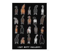 52x38cm/1000pcsJigsaws Cat Butt Funny Toilet Puzzles for Adults Anti-Stress Toys Pattern Assembly Deal As Gifts for The Whole Family 52x38cm/1000pcs