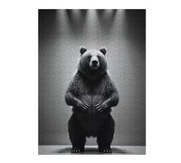 52x38cm/1000pcsPuzzles for Teenagerss Bear Photo Funny Jigsaw Puzzle Toy Wall Decor Difficult Challenge Stress Reduction Gifts 52x38cm/1000pcs