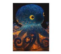 52x38cm/1000pcsPuzzles for Teenagerss Cute Octopus Jigsaw Puzzle Toy Wall Decor Difficult Challenge Stress Reduction Gifts 52x38cm/1000pcs