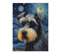 52x38cm/1000pcsPuzzles for Teenagerss Miniature Schnauzer Jigsaw Puzzle Toy Wall Decor Difficult Challenge Stress Reduction Gifts 52x38cm/1000pcs