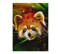 52x38cm/1000pcsPuzzles for Teenagerss Red Panda Fractal Jigsaw Puzzle Toy Wall Decor Difficult Challenge Stress Reduction Gifts 52x38cm/1000pcs
