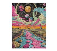 52x38cm/1000pcsPuzzles for Teenagerss Space Fantasy Jigsaw Puzzle Toy Wall Decor Difficult Challenge Stress Reduction Gifts 52x38cm/1000pcs