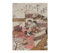 52x38cm/1000pcsPuzzles for Teenagerss Yayoi Asukayama Hanami Jigsaw Puzzle Toy Wall Decor Difficult Challenge Stress Reduction Gifts 52x38cm/1000pcs