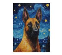 52x38cm/1000pcsTeenagers Puzzles Belgian Malinois Puzzle for Adults DIY Toys Enhance Memory Unique Gifts for Birthday And Christmas 52x38cm/1000pcs