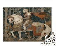52x38cm/1000pcsTraditional Training Knight on Armor Plate Puzzle DIY-Puzzle Für Erwachsene