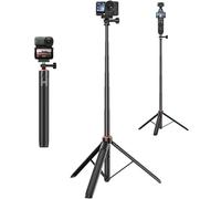 53.5" Osmo Action 6 Selfie Stick Tripod for DJI Action 6/Osmo Nano, 2-in-1 Extendable Handle w Magnetic Quick-Release Adapter, Extension Rod Kit/Travel Vlogging Stand/Accessory for Video Recording