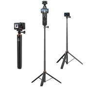 53" Action Camera Selfie Stick Tripod for DJI Osmo Pocket 4/3, GoPro Hero 13/12/11/10/9/Max2, DJI Action 6/5 Pro/4, Travel Vlogging Stand/Extension Pole/Handle Grip/Accessory for Video Recording