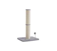 53 cm Tall Cat Scratching Post with Spring Pompom Dove Grey, Dove Grey / 50 x 40 x 85 cm