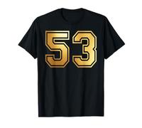 53 Number Fifty-Three Team Sports Graphic Varsity Matching T-Shirt