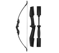 53" Takedown Recurve Bow and Arrow Set Adult 30/40LBS Archery Right & Left Hand Archery Target Practice Outdoor Hunting with 12pcs Mixed Carbon Arrow (bow, 30lbs)