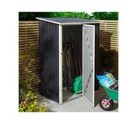 Rowlinson Trentvale Metal Pent Shed 5ft x 3ft, Dark Grey