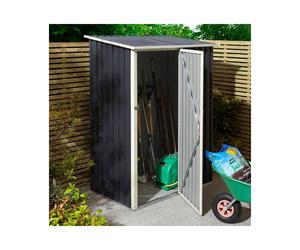 53 Trentvale Metal Pent Shed - Dark Grey