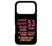 53 Years Married Funny 53rd Wedding Anniversary Case for iPhone 17 Pro