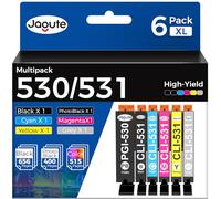 530 531 Ink Cartridges Compatible with Canon PIXMA TS8750 TS8751,6 Pack
