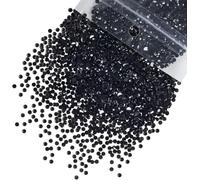 5300pcs 3mm Black Resin Rhinestones for Bedazzling Crafting Flatback Pure Black Jelly Stones Gems No-Hotfix Diamonds Charms Supplies for Nails Makeup Beauty Tumblers Bottles DIY Crafts Decor Shoes