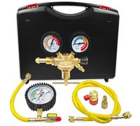 53010 Automotive/HVAC Pressure Tester Kit, Nitrogen Pressure Testing Tools | Includes 53001 Nitrogen Pressure Regulator, Leak Testing Adapter 53042, Charging Hose, R134A Adapter, R410A Adapter
