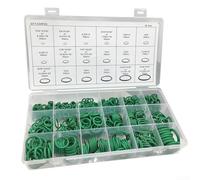 530pcs Green Nitrile O-Rings Kit 18 Sizes AC Seals - High Temp Rubber Gaskets for Auto A/C Plumbing Hydraulic Repair