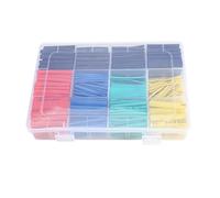 530Pcs Heat Shrink Tubing Assorted Sizes and Colors 2 to 1 Shrink Ratio - Halogen Free, Flame Retardant, Compact Storage Case for DIY and Automotive Use