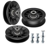 532194326 V-Groove Idler Pulley and 532194327 Flat Idler Pulley Kit Compatible with Husqvarna Riding Lawn Mowers, Replaces 280-6630, 194327, 705080, 13179, 705079, 194326, 280-6590, 194326