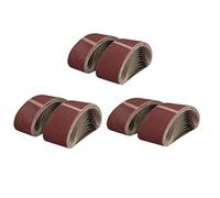 533mm x 75mm Mixed Grit Abrasive Sanding Belts Power File Sander Belt 75 Pack