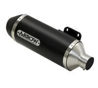Arrow Urban 30 Cm Downtown 300 10-16 Aluminium&steel Homologated Slip On Muffler Black Homologated