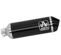 Arrow Urban Gts 300 Hpe Abs 21-22 Aluminium&steel Homologated Slip On Muffler Black Homologated unisex