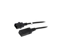53990 cable 3 x 1.5 mm² IEC C14 male, IEC C19 female 2 m black QOLTEC