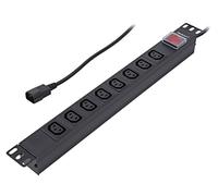 53998-QOL1 53998 Power Strip: Fusing Sockets: 8 250VAC 10A Black QOLT