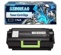53B0HA0 Toner Cartridge Compatible for Lexmark MS817dn MX717de Printers, With Chip Large Capacity 25000 Pages (1 Pack Black)