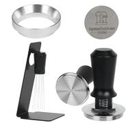 53mm Espresso Tamper Kit - Dual-Spring Calibrated Coffee Tamper, 8-Needle WDT Tool Espresso Distribution Tool, Magnetic Aluminum Dosing Funnel, Reusable Puck Screen, Fit Breville 54mm Portafilters